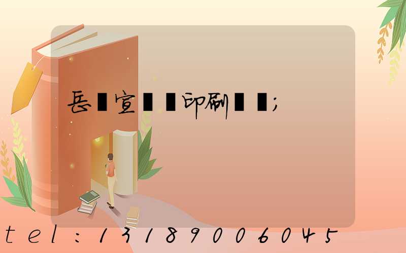 岳陽宣傳冊印刷設計