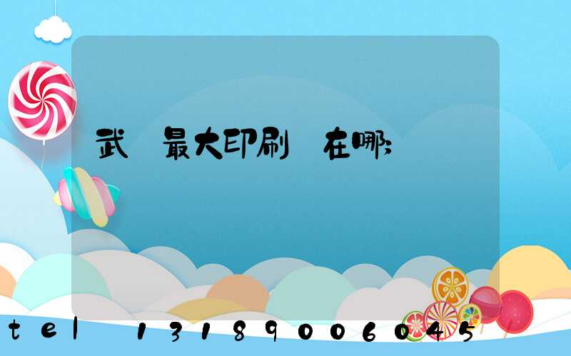 武漢最大印刷廠在哪